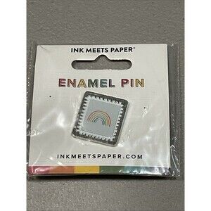 Ink Meets Paper Rainbow Enamel Pin